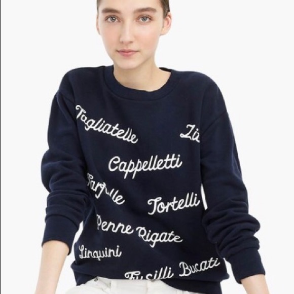 J. Crew | Tops | J Crew Pasta Sweatshirt | Poshmark